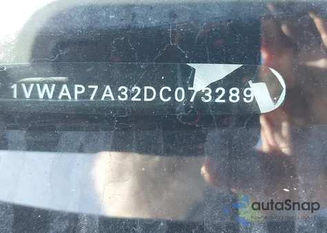 2013 Volkswagen Passat S z USA, uszkodzony, nr VIN 1VWAP7A32DC073289